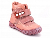 208-307,46,236,19 Тотто (Totto), ботинки демисезонние детские профилактические, байка, кожа, розовый, красный в Хабаровске