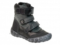 210-21,1,52Б Тотто (Totto), ботинки демисезонные утепленные, байка, черный, кожа, нубук. в Хабаровске