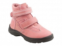 211-307 Тотто (Totto), ботинки детские зимние ортопедические профилактические, мех, кожа, розовый. в Хабаровске