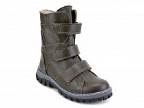 207з (31-40) Аквелла (Akwella), ботинки зимние ортопедические с высоким берцем, натуральная шерсть, кожа, тёмно-зелёный в Хабаровске