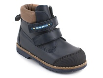 505-MSС (23-25)  Минишуз (Minishoes), ботинки ортопедические профилактические, демисезонные неутепленные, кожа, темно-синий в Хабаровске