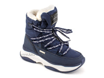 А45-157 Сурсил (Sursil-Ortho), ботинки детские зимние ортопедические профилактические, натуральныя шерсть, искуственная кожа, мембрана, темно-синий в Хабаровске
