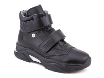 3541-131 Тотто (Totto), ботинки детские утепленные ортопедические профилактические, кожа, байка, чёрный в Хабаровске