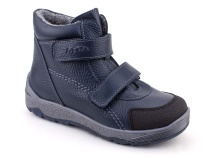 2458-712 Тотто (Totto), ботинки детские утепленные ортопедические профилактические, кожа, синий. в Хабаровске