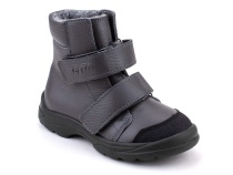 338-721 Тотто (Totto), ботинки детские утепленные ортопедические профилактические, кожа, серый. в Хабаровске