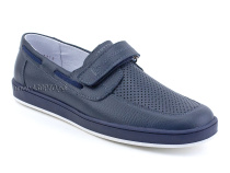 30025-712 Тотто (Totto), туфли школьные ортопедические профилактические, кожа, синий в Хабаровске