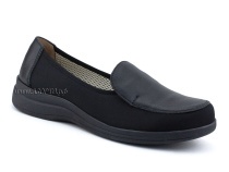 84-122-22-402/30 Рикосс (Ricoss) туфли для взрослых, текстиль, кожа, черный, полнота 9 в Хабаровске