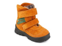 203-85,044 Тотто (Totto), ботинки зимние, оранжевый, зеленый, натуральный мех, замша. в Хабаровске