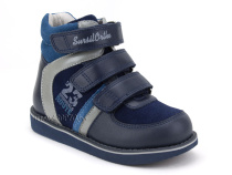 23-251  Сурсил (Sursil-Ortho), ботинки неутепленные с высоким берцем, кожа , нубук, синий, голубой в Хабаровске