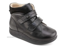 141606W Сурсил-Орто (Sursil-Ortho), ботинки для взрослых, ригидная подошва, диабетическая подкладка, кожа, нубук, черный, полнота 11 в Хабаровске