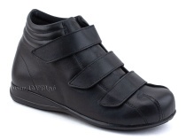 5008-01  Плюмекс (Plumex), ботинки для взрослых демисезонные утепленные, кожа, черный, полнота 10. в Хабаровске