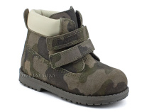 505 Х(23-25) Минишуз (Minishoes), ботинки ортопедические профилактические, демисезонные утепленные, натуральная замша, байка, хаки, камуфляж в Хабаровске